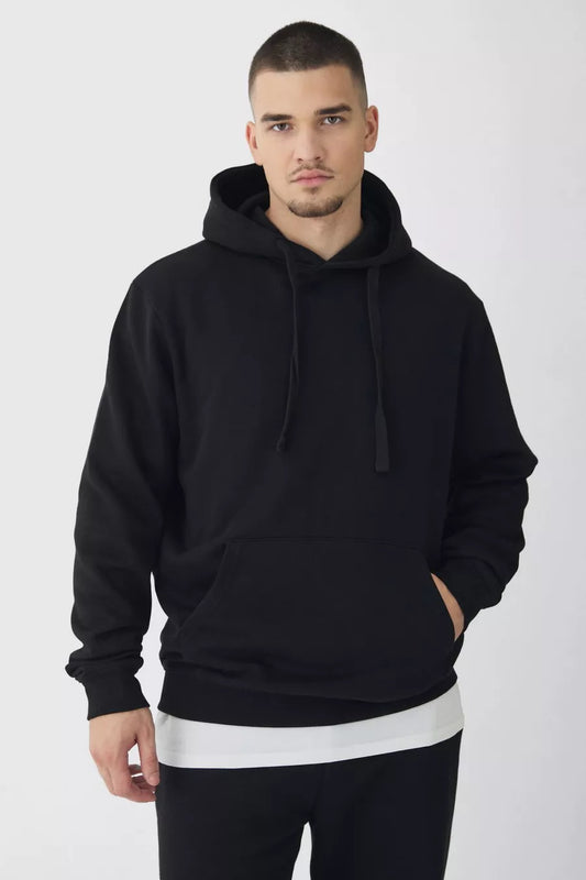 Black KAngroo pouch Hoodie